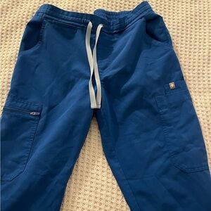 Royal Blue Figs Scrub Pants